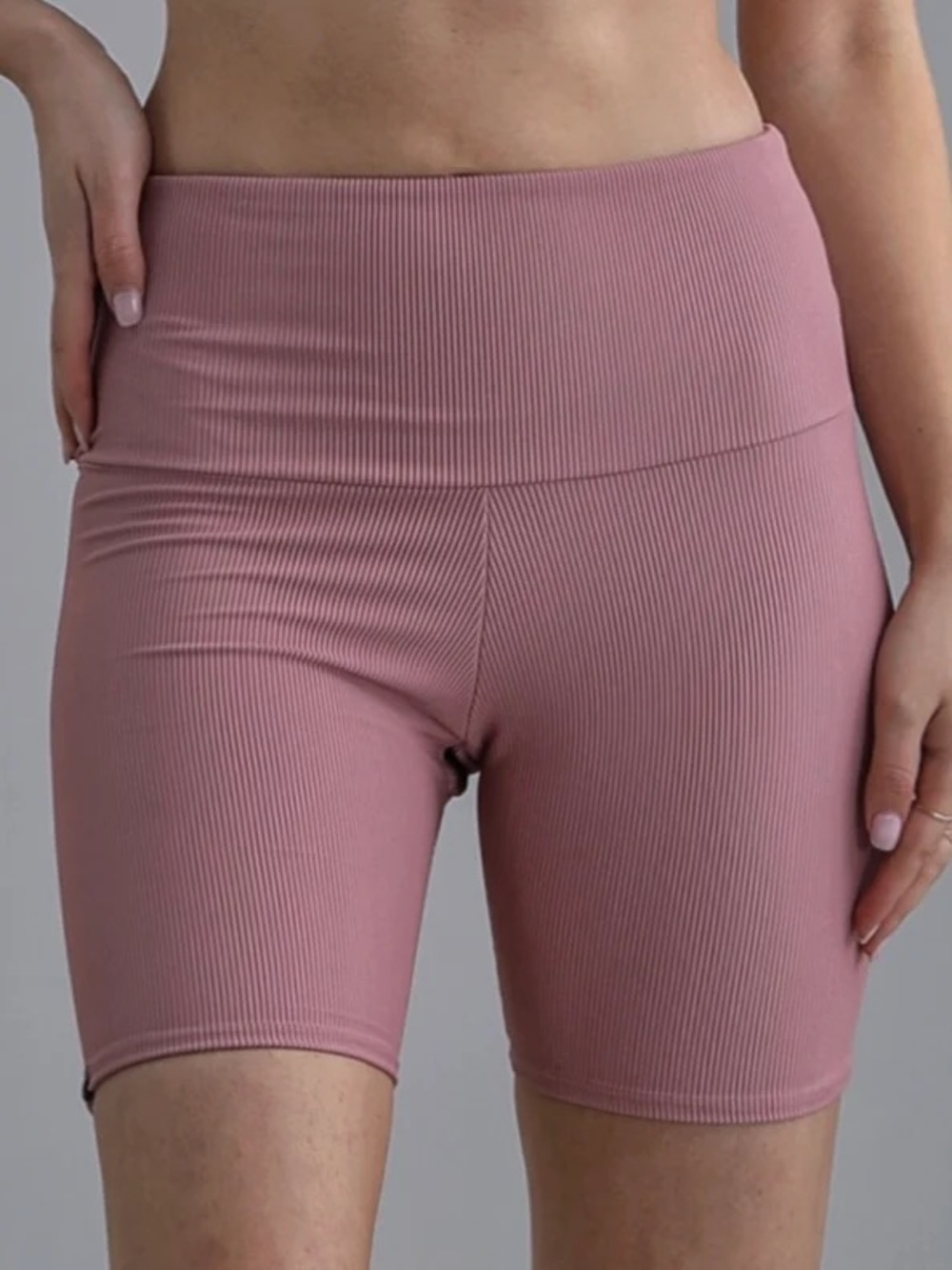 Onzie Ribbed Mini Biker Shorts